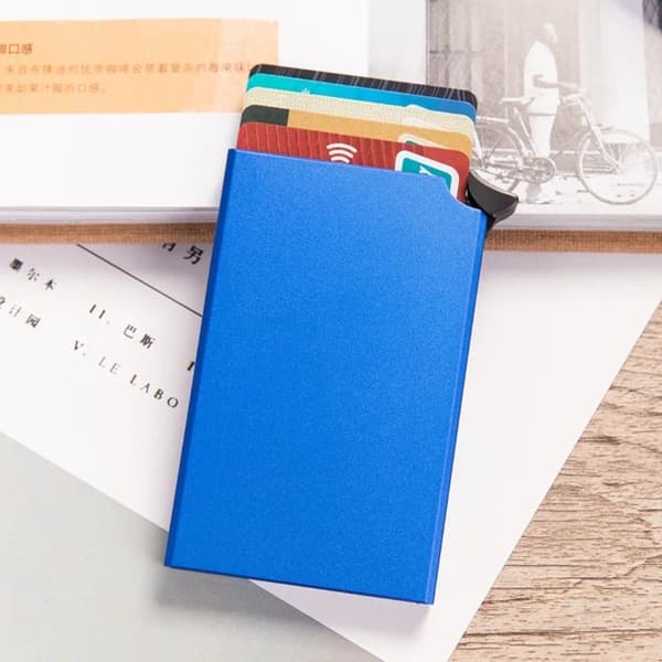Luottokorttikotelo RFID-korttikotelo SININEN Blue