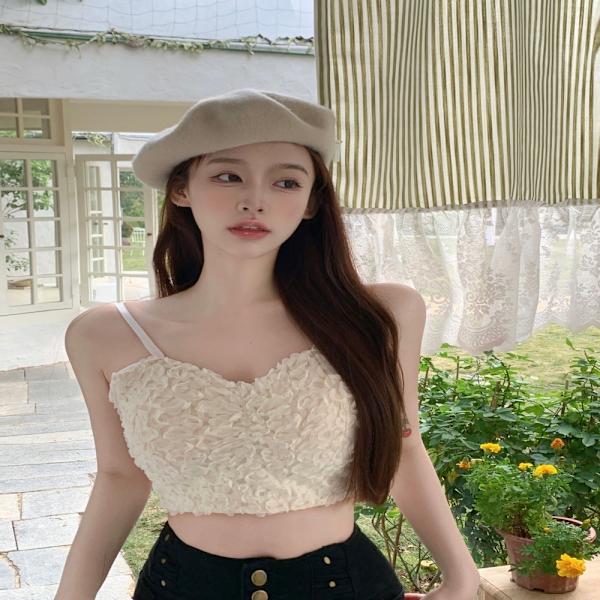 V-hals Topp Vest APRIKOS Apricot