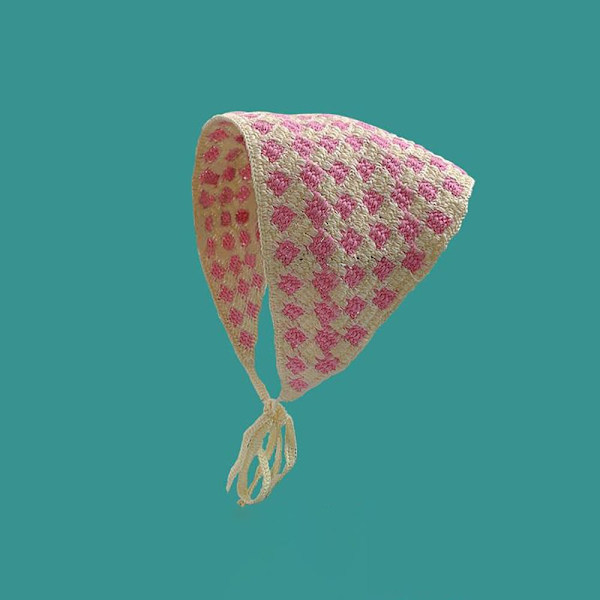 Kolmiopääpantapäähuivihattu PINKKI C C PINK C-C