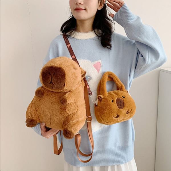 Capybara plysjryggsekk Capibala Crossbody Bag 1 1 1