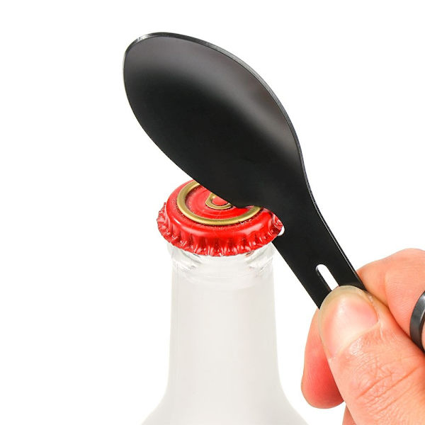 Utomhus Spork Gaffel Sked Flaskburköppnare Camping Survival