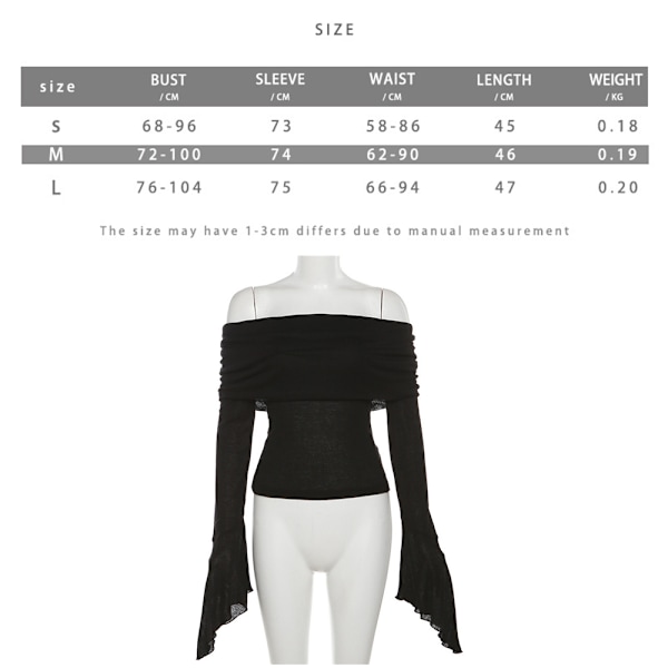 Langermede T-skjorter Cropped T-skjorte HVIT M White M
