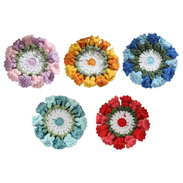 Virkad blomunderlägg Suckulent växtkrukunderlägg BLÅ Blue