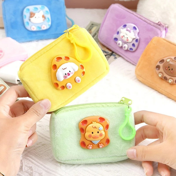 2 stk Myntlommebok pengepung GUL yellow
