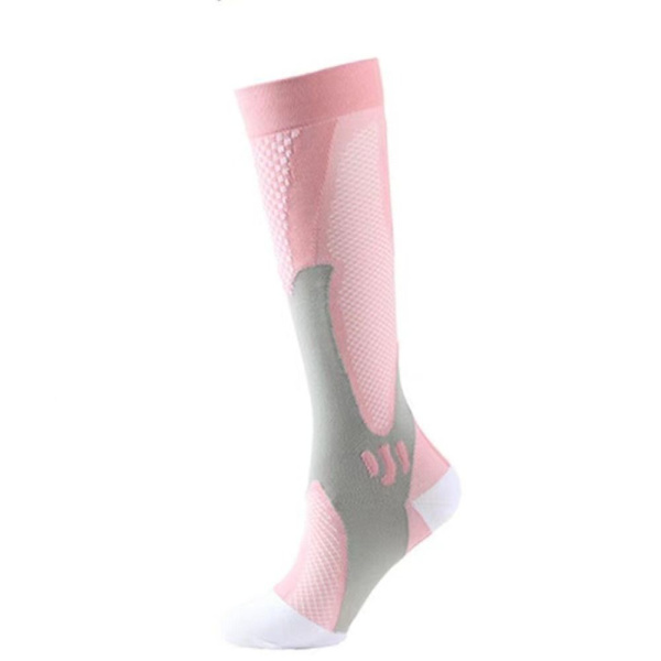 1 par kompressionsstrømper Trykstrømper PINK L/XL L/XL Pink L/XL-L/XL