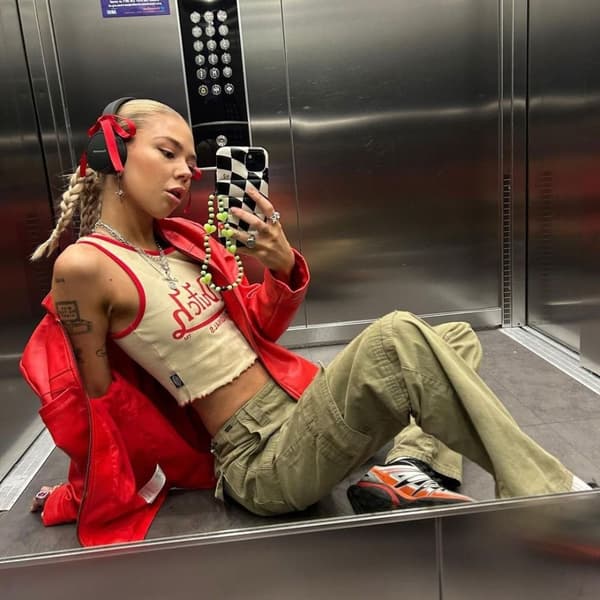 Ærmeløs Suspender Crop Top L L