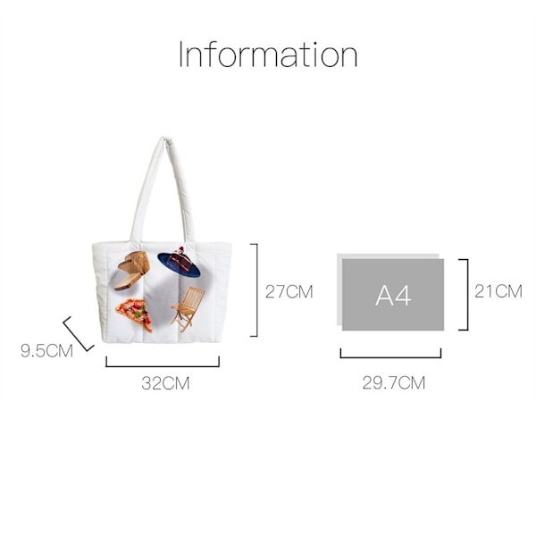 Skuldertaske Tote Tasker HVID white