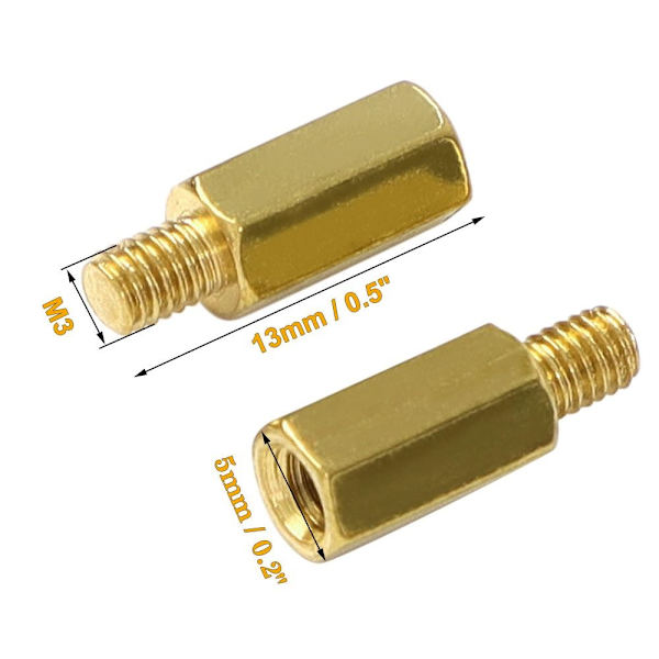 50 stk Hex Standoff Spacer Spacer Standoff Sekskantet Spacer 50pcs