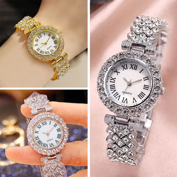 Damklocka Kvarts Armbandsur SILVER Silver