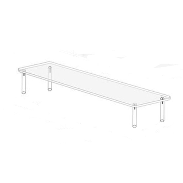 Akryl Display Stand Figur Hylde 30X8CMS ENKELT LAG 30x8cmSingle layer