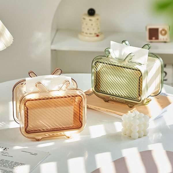 Transparent silkekasse papirholder FARVE 3 FARVE 3 Color 3