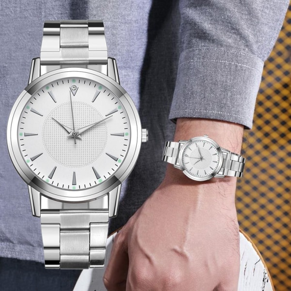 Watch Quartz Armbandsur VIT MÄN white men