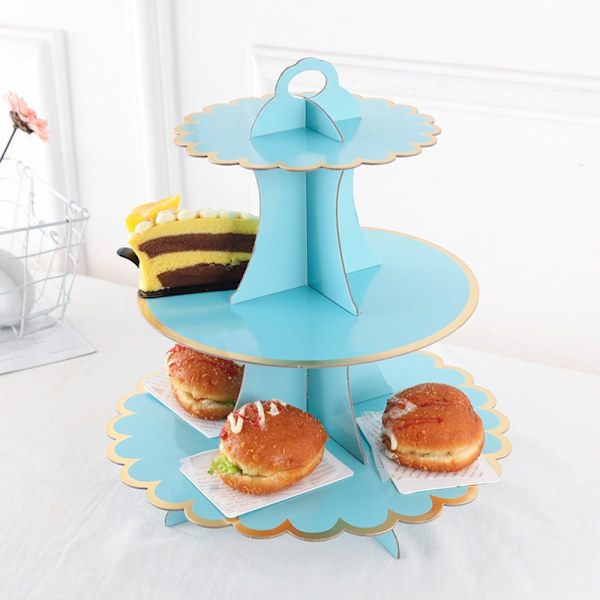Dessert Display Rack Tårtställ BLÅT blue