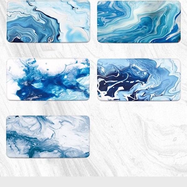 Marmor texturerad musmatta Tangentbord Musmatta BLÅ 300X600X2MM Blue 300X600X2mm