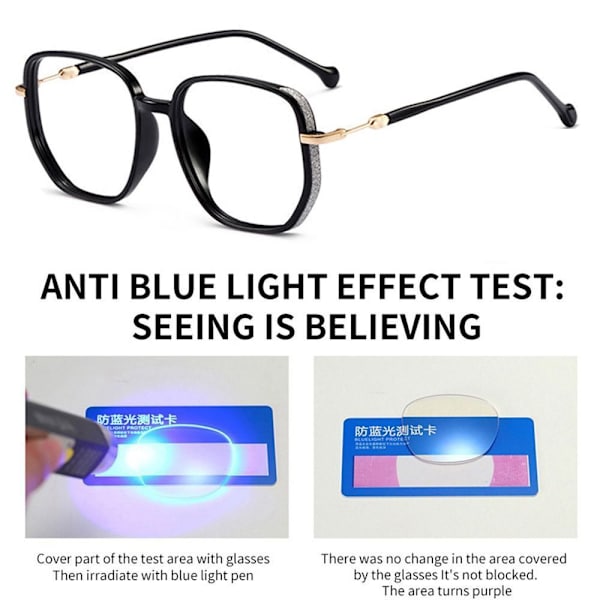 Anti-Blue Light lukulasit Neliönmuotoiset silmälasit GREY STRENGTH Grey Strength 250