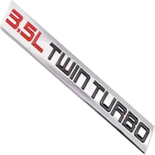 2st 3.5L Twin Turbo Emblem Badge 3D Letter Logo Dekaler Emblem
