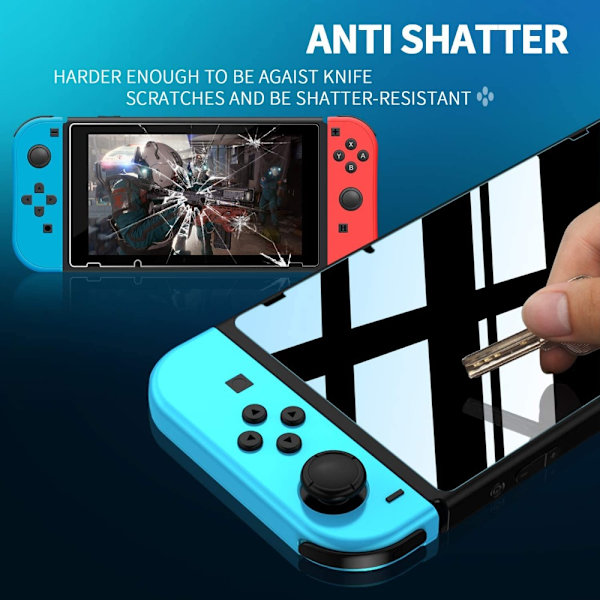 3 STK Skærmbeskyttelsesfilm af hærdet glas 3 STK TIL SWITCH OLED 3PCS For Switch OLED