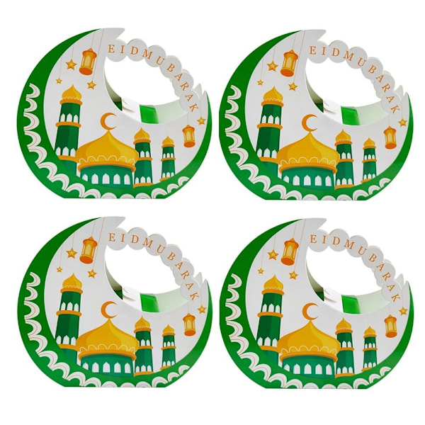 4/8 stk EID Mubarak gaveeske godteriposer 4STK STIL 4 STIL 4 4PcsStyle 4
