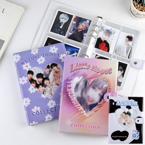 10 STK Løsblade Album Fotokort Album Binder TRANSPARENT 2 transparent 2 grids-1-2 grids-1