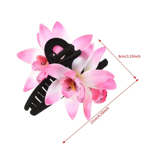 Simulerede blomster Hårspænder Rhododendron Krabbeklo STYLE1 D style1 D