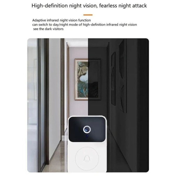 Trådlös dörrklocka Telefon Video Dörrklocka Wifi Video Dörrklocka