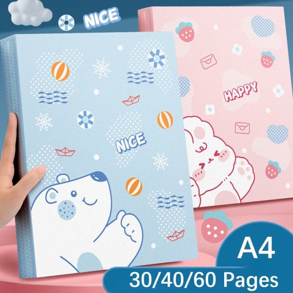 Arkiv Taske Fil Mappe PINK 40 SIDER 40 SIDER Pink 40 Pages-40 Pages