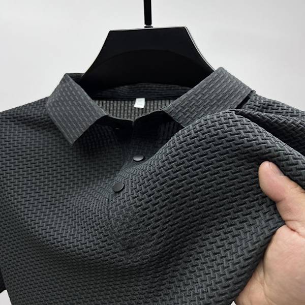Ice Silk Mesh T-paita Lyhythihainen poolopaita GREY 4XL Grey 4XL