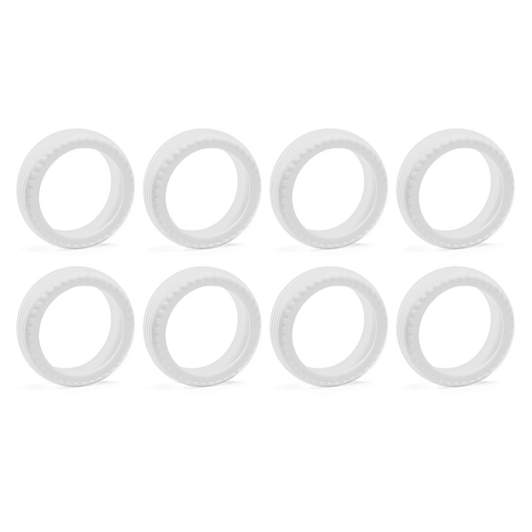 8ST/ Set Resebagage Caster Skor Resväska Hjul Skydd White 8Pcs-8Pcs