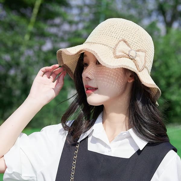 Bøttehatt BEIGE Beige