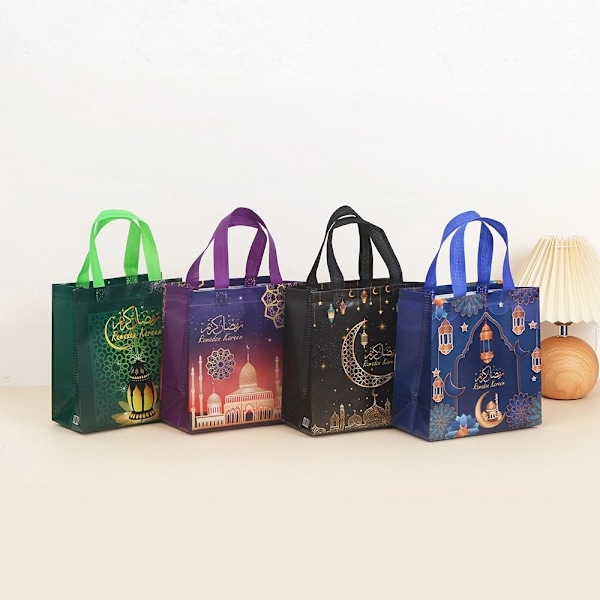 4 stk Eid Mubarak gavepose Candy Cookie Bag STYLE 3 STYLE 3 Style 3