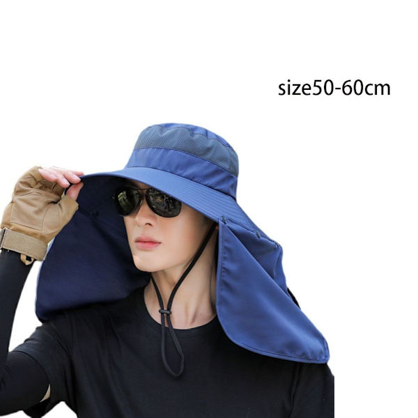 Sommarhatt för män för män utomhussolhatt MARINBLÅ navy blue