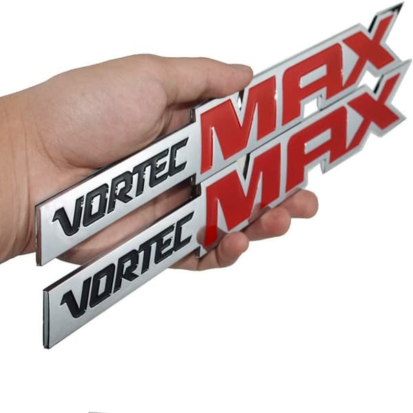 2 stk. Vortec MAX Bilemblemer Merker 3D Logo High Output Bil
