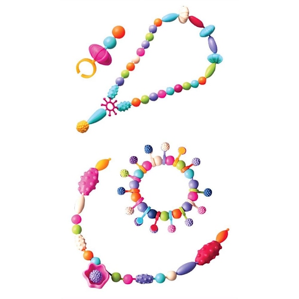 Färgglada handgjorda pärlor DIY-pärlor Material Girls Toy Accessories 100pcs
