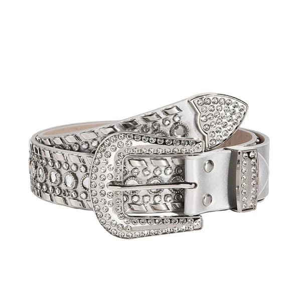 Belte med Rhinestones Rhinestones Stropp SØLV Silver
