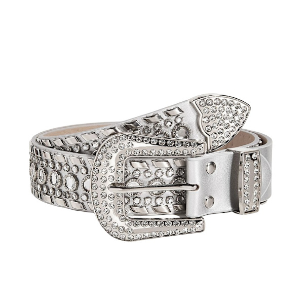 Strassbälte Strassrem SILVER Silver
