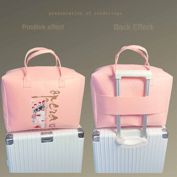 Filt reiseveske Lunsjhåndveske ROSA pink