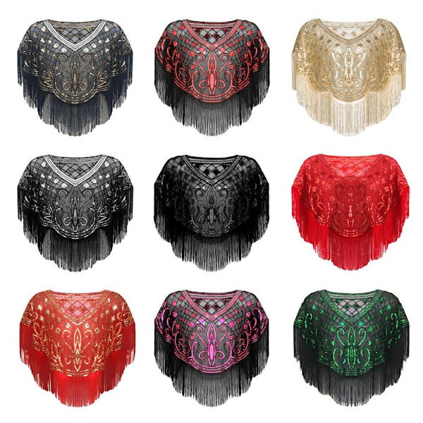 Flapper-huivi Paljettihuivi COLOR 3 COLOR 3 Color 3