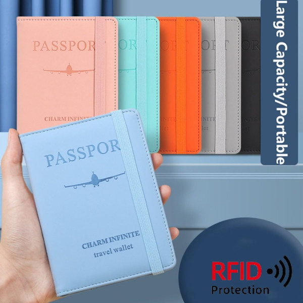 RFID Pas Cove Pasbeskytter GRÅ Grey