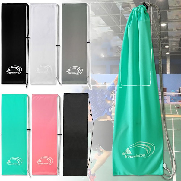 Badmintonracketväska Racquet Pouch Cover MÖRKGRÅ dark grey