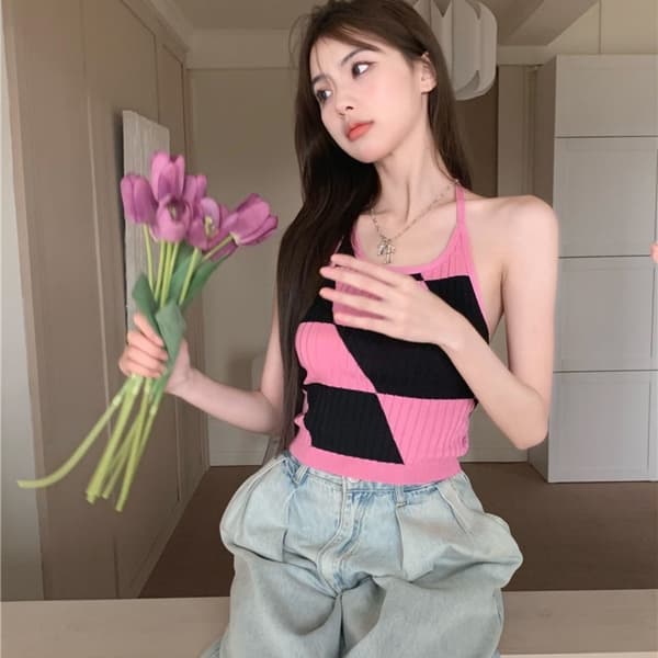 Sexy Stroppetopp LYS ROSA Light Pink