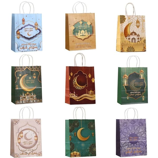6 stk. Eid Mubarak Gavepose Candy Cookie Pose STYLE 1 STYLE 1 Style 1