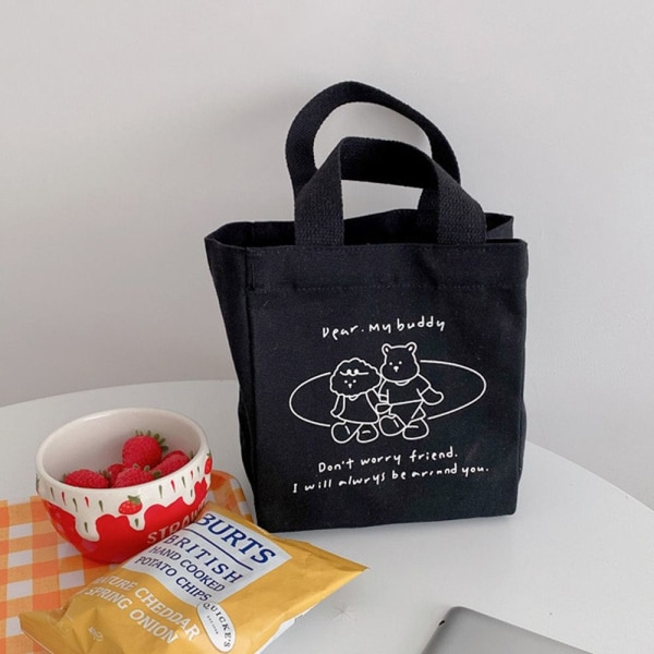 Lounaskassi Canvas lounaslaatikko MUSTA TYYPPI 1-L TYYPPI 1-L black type 1-L-type 1-L