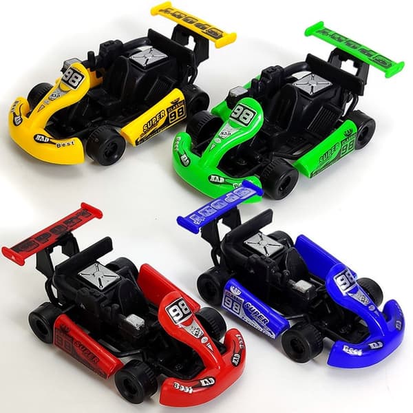 5-pack Dragbil Leksak Inertial Go Kart