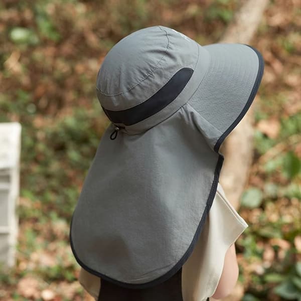 Sommer Barnas Solhatt Tynn Bøttehatt dark grey