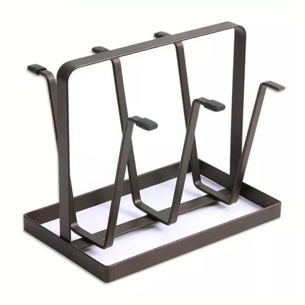 1 stk. glaskop tørrestativ krusholder SORT SORT black
