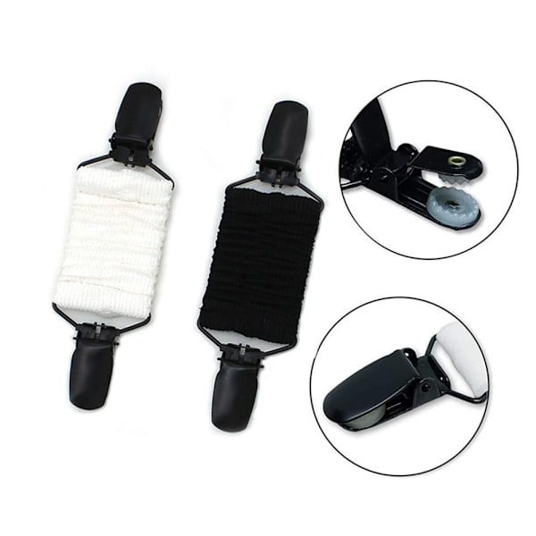 2st Fit Dress Cinch Clips för att dra åt klänning VIT White