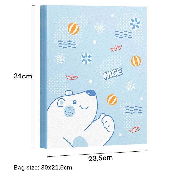 Arkiv Taske Fil Mappe HVID 40 SIDER 40 SIDER White 40 Pages-40 Pages