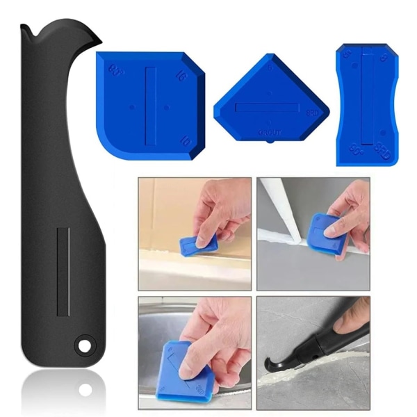Silikon tätningsverktyg Grout Scraper Kit 9PCS 9PCS 9pcs