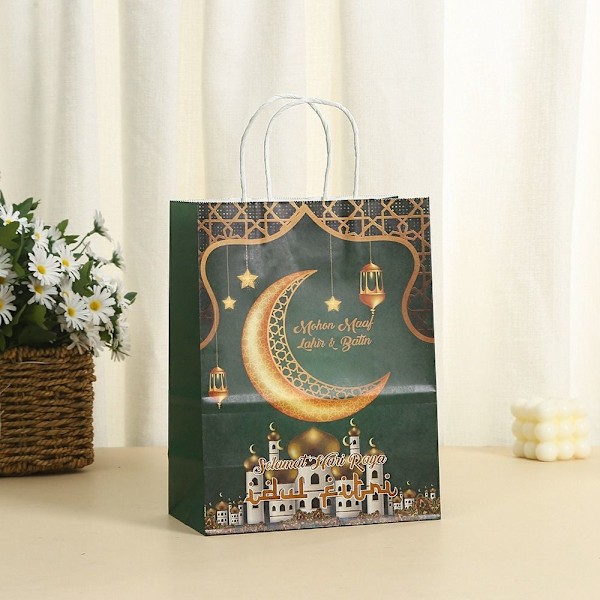 6 stk. Eid Mubarak Gavepose Candy Cookie Pose STYLE 7 STYLE 7 Style 7