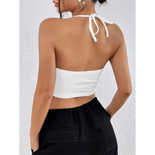 Lyhyt toppi valkoinen S White S